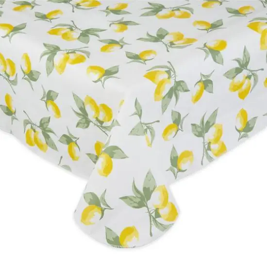 Summer Lemons Vinyl Tablecloth 60" x 102" {3}