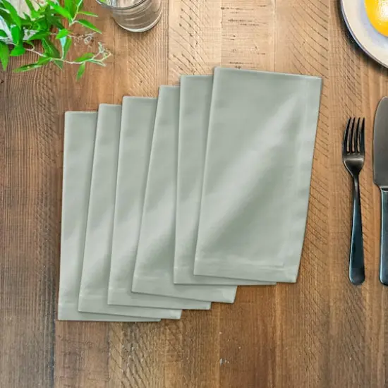 Floral Banner Cotton Twill Napkin Green {4}