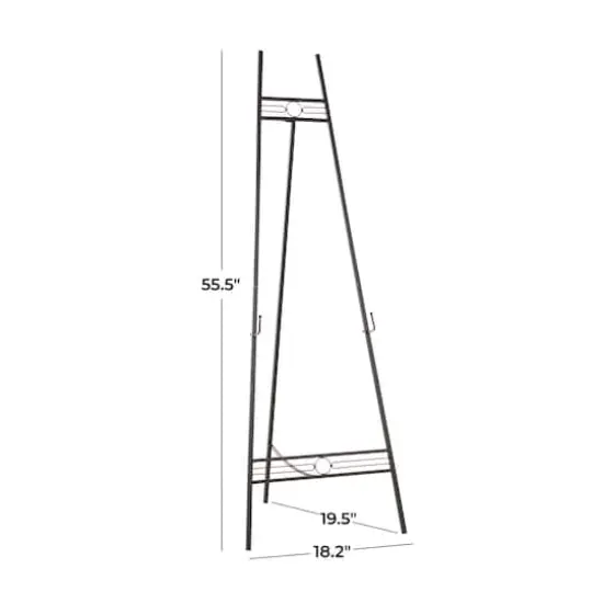 56" Black Metal Adjustable Display Stand Easel {6}