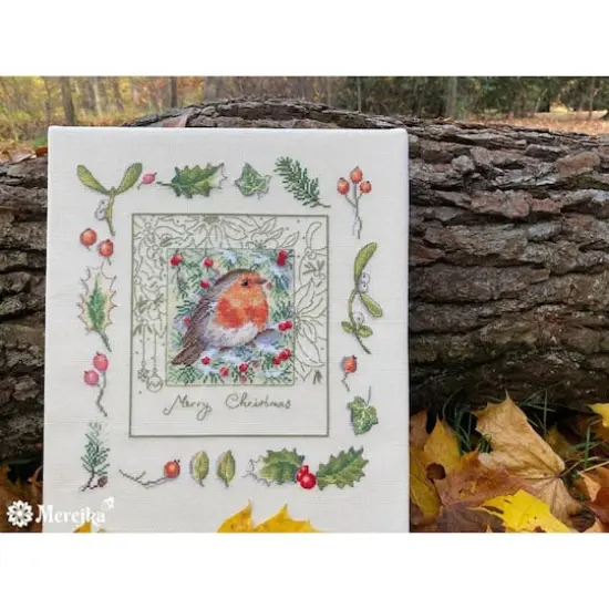 Merejka The Christmas Robin Counted Cross Stitch Kit {4}