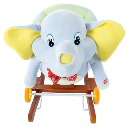 Toy Time Plush Rocking Elephant Ride-On {4}