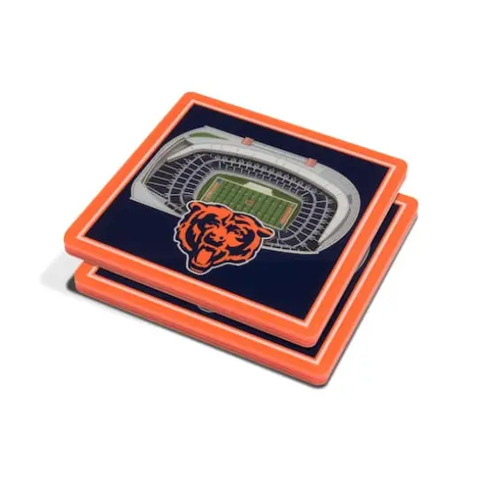 3D StadiumView Coasters Chicago Bears {1}