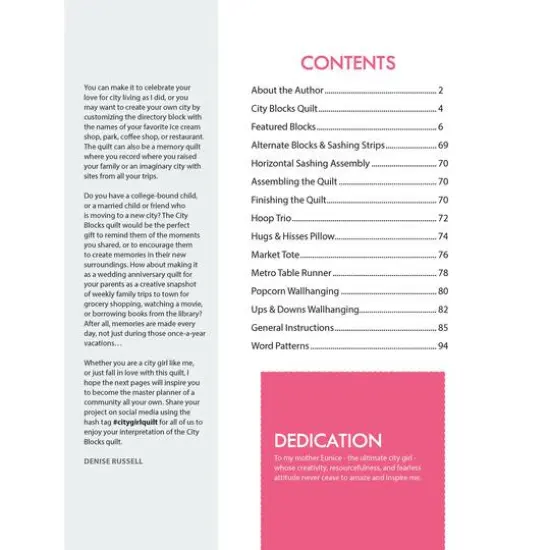 Leisure Arts&reg; Quilt & Sew City Block Book {5}