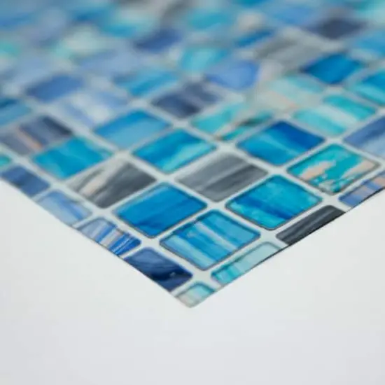 RoomMates Blue Mosaic Privacy Window Film {7}