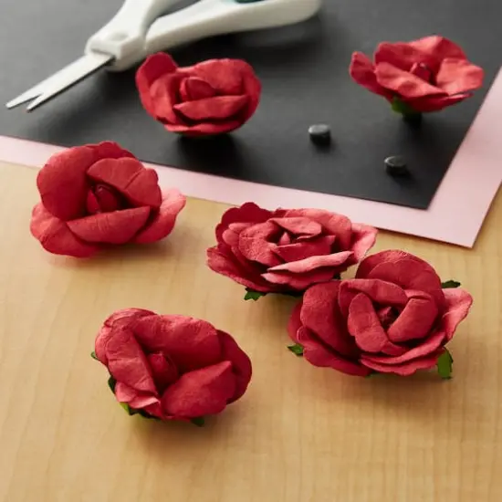 Red Paper Roses by Recollections&trade;, 12ct. {3}