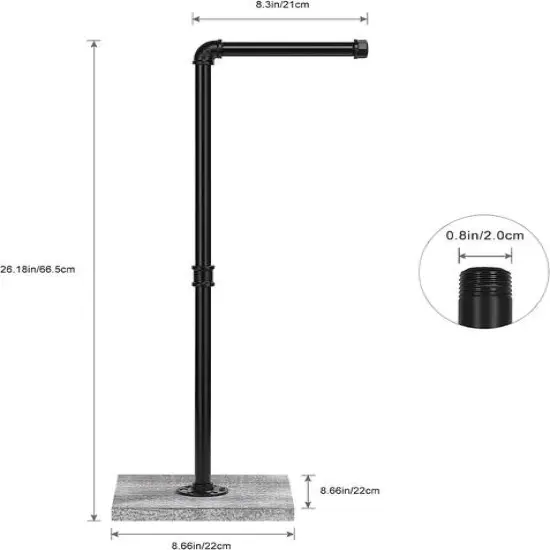 Freestanding Toilet Paper Holder Stand {6}