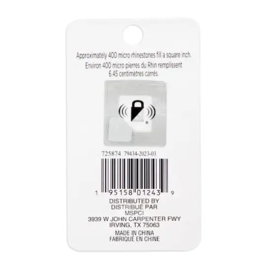 1.2mm Glass Micro Rhinestones by Bead Landing&trade;, 0.7oz. Clear AB {8}