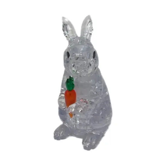 3D Crystal Puzzle - Rabbit (White): 43 Pcs {5}