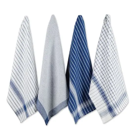 DII&reg; Basic Dishtowels Set, 8ct. Nautical Blue {6}