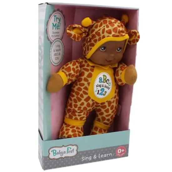 Goldberger Baby's First® Sing & Learn™ 11" Baby Doll with Giraffe Print Outfit {4}