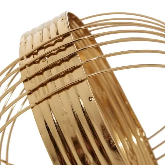 CosmoLiving by Cosmopolitan Gold Metal Decorative Orb Set {5}