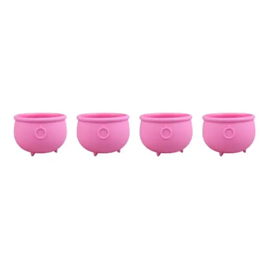 3.75" Pink Cauldron Silicone Baking Cups, 4ct. by Makery&trade; {1}