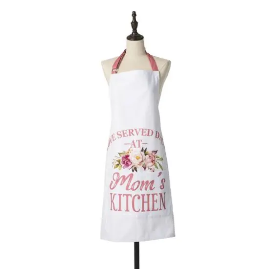 Glitzhome&reg; 31.5" Faux Burlap Mother's Day Apron {1}