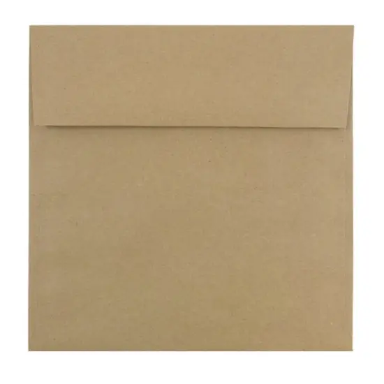 JAM Paper 8.5" x 8.5" Square Premium Invitation Envelopes, 25ct. Brown Kraft Paper Bag {1}