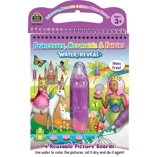 Teacher Created Resources Princesses, Mermaids & Fairies Water Reveal Book Set, 6ct. {3}