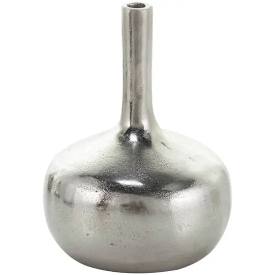 CosmoLiving by Cosmopolitan Contemporary Aluminum Vase Set Silver {5}