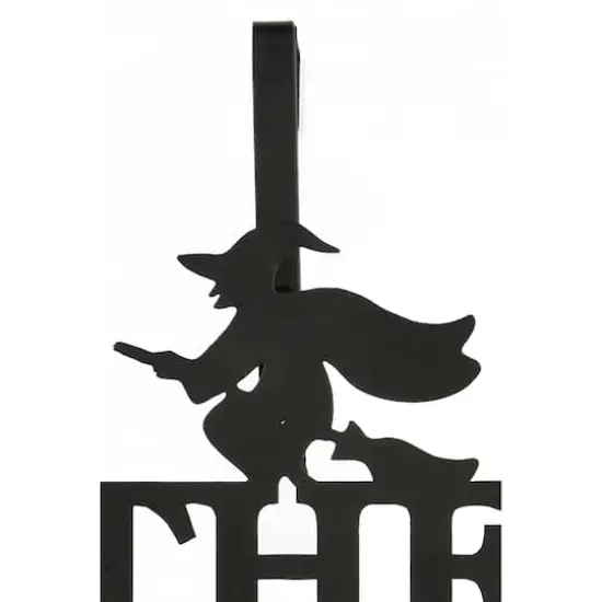 18" Halloween The Witch Is In Wreath Hanger {4}