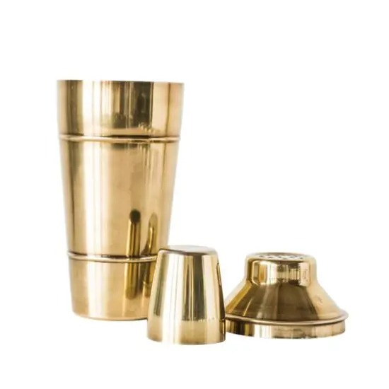 Hello Honey&reg; Gold Stainless Steel Cocktail Shaker {11}