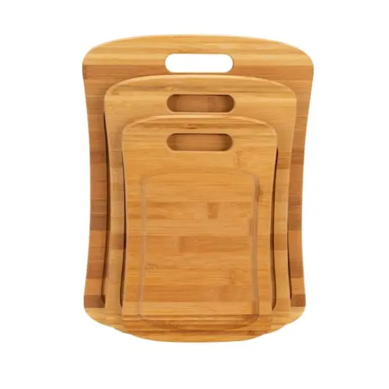 Kitchen Details Large Curved Bamboo Cutting Board {9}