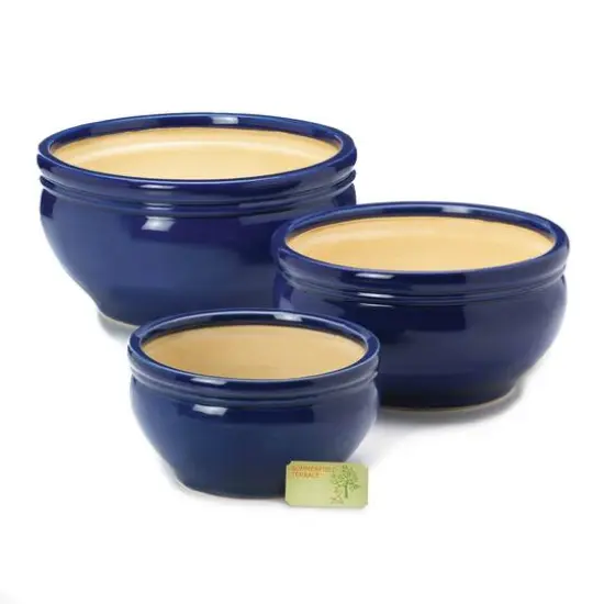 Ocean Blue Planter Set {4}