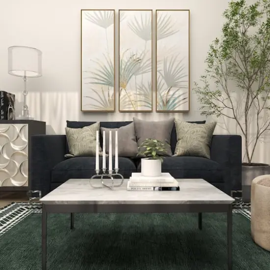 8" Silver Stainless Steel Overlapping Oval Geometric Candelabra {14}