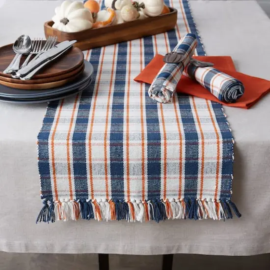 DII&reg; 72" Autumn Farmhouse Plaid Table Runner {6}