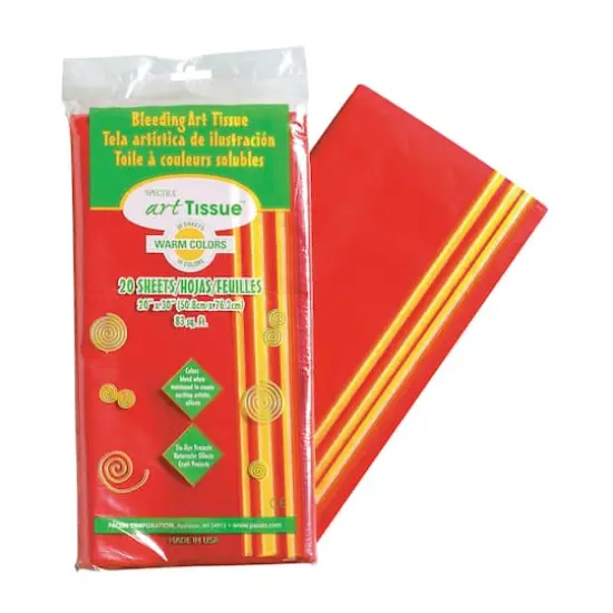 Pacon&reg; Spectra&reg; Art Tissue&trade; 20" x 30" Warm Colors Sheets, 20ct. {1}
