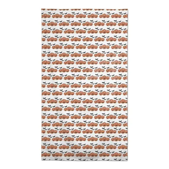 102" Jack-O-Lanterns & Bats Tablecloth {1}
