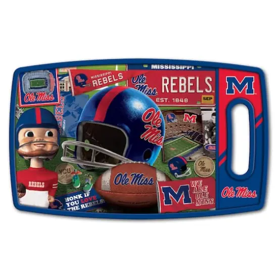 College Retro Series Cutting BoardMississippi Rebels {1}
