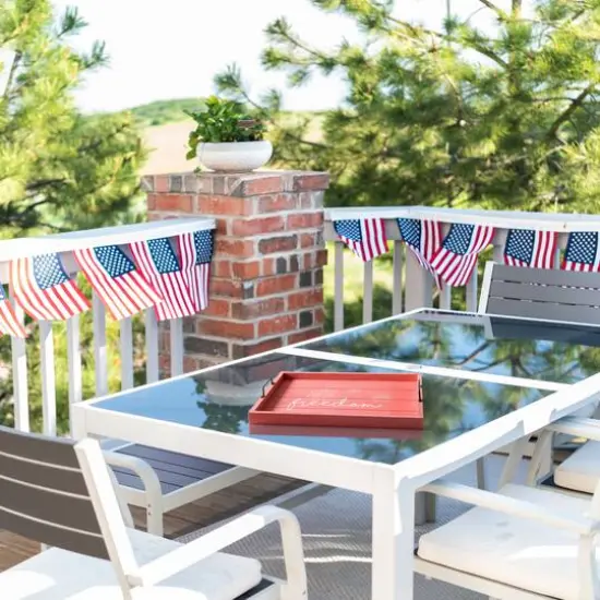 Elegant Designs&trade; 15.5" Freedom Serving Tray with Handles {6}