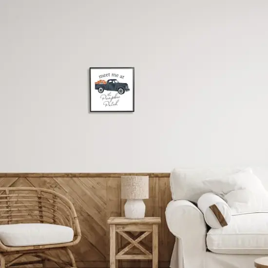 Stupell Industries Meet Me At Pumpkin Patch Truck Framed Giclee Art Black {2}