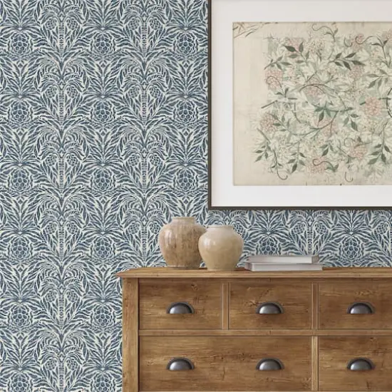 Tommy Bahama&reg; Bondi Batik Peel & Stick Wallpaper Indigo {7}
