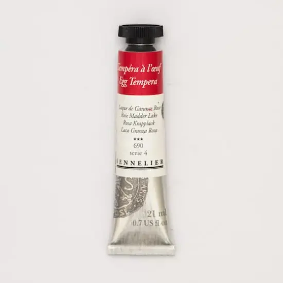 Sennelier Egg Tempera Tube, 21mL Rose Madder Lake S4 {1}