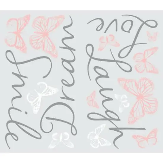 RoomMates Butterfly Dream Decals with 3D Cutout Butterflies {3}