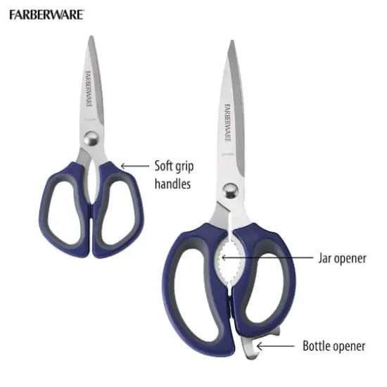 Farberware 2-Piece Ink Blue & Gray Shears Set {4}