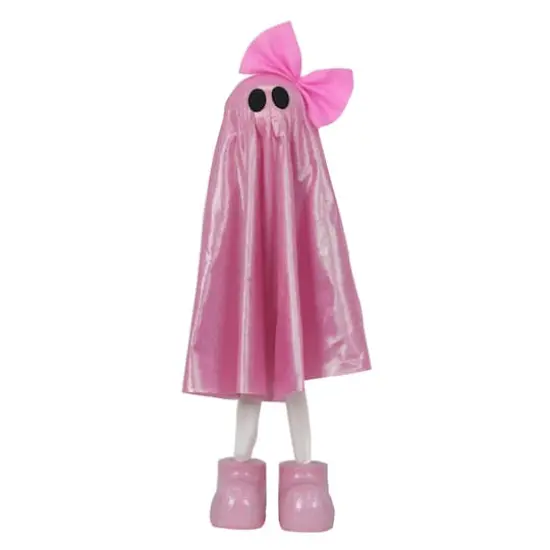 27.5" Fabric Ghost with Bow Tabletop D&eacute;cor by Ashland&reg; Pink {1}