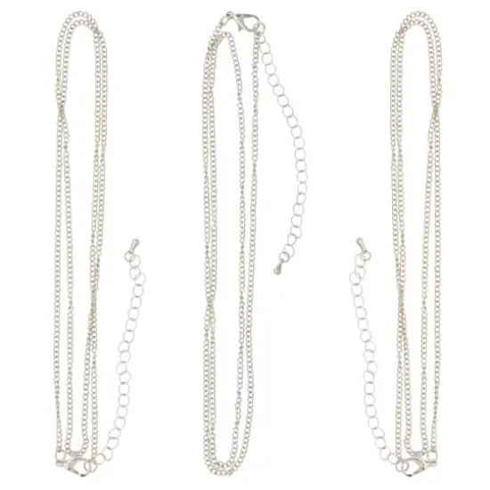 Rhodium Cuban Curb Chain Necklaces By Bead Landing&trade; {1}
