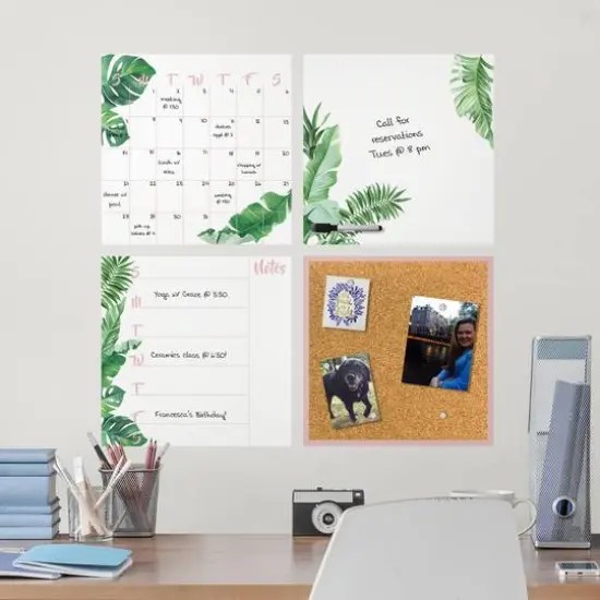 WallPops Baja Dry Erase Calendar & Corkboard Set {3}