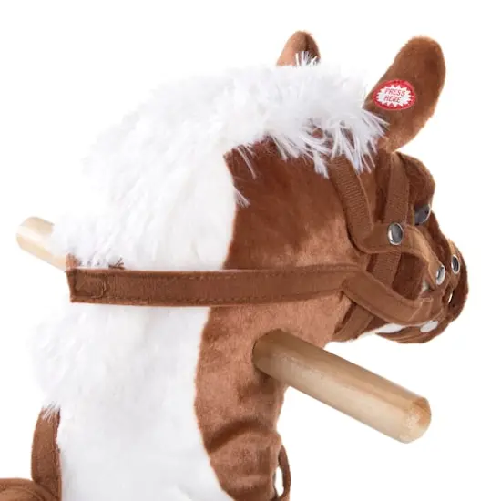 Toy Time Rocking Horse Plush Ride-On {8}