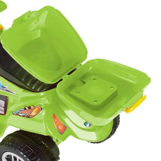 Toy Time Ride-On 3 Wheel Motorcycle Green {9}