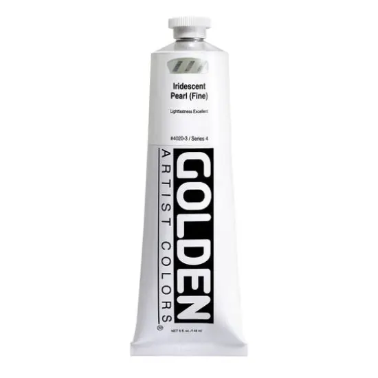 Golden&reg; Heavy Body Iridescent Acrylics, 5oz. Iridescent Pearl (FIne) {1}