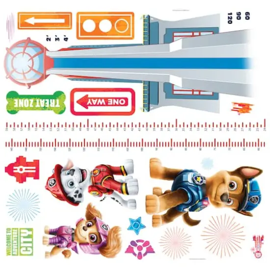 RoomMates Paw Patrol Growth Chart Peel & Stick Wall Decal Set {1}