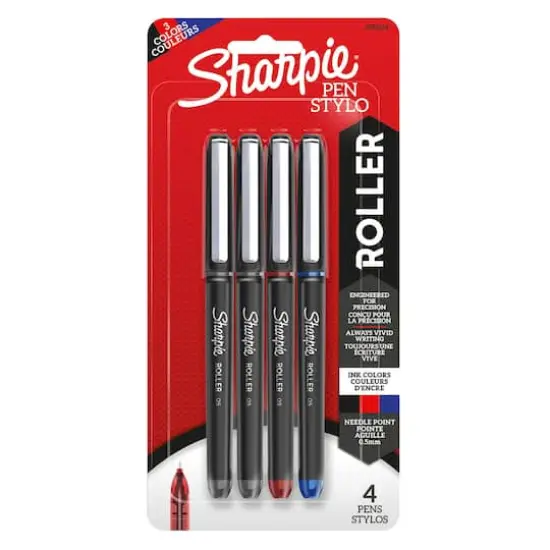 Sharpie&reg; 4 Rollerball Pens, 0.5mm {1}