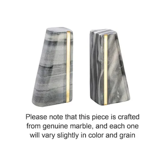Hello Honey&reg; 6" Modern Marble Bookend Set {9}