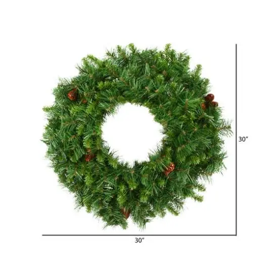 30" Cheyenne Pine Wreath {4}