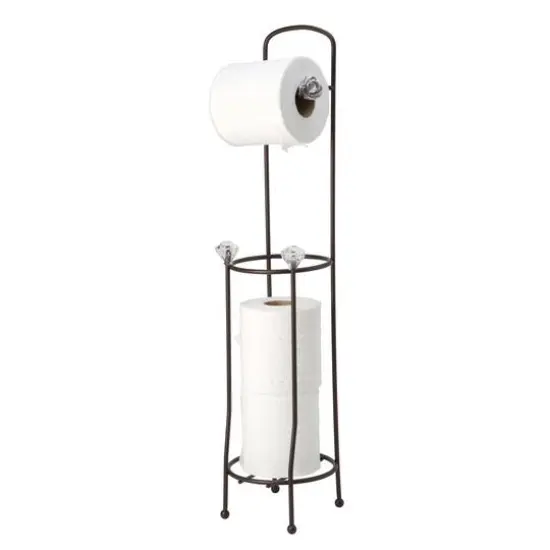 Bath Bliss Oil Rubbed Bronze Toilet Paper Organizer & Dispenser {1}