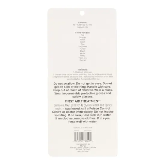 Bold Resin Pigment Ink Set by Craft Smart&reg; {6}