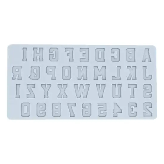 Varsity Alphabet Font Silicone Fondant Mold by Makery&reg; {1}