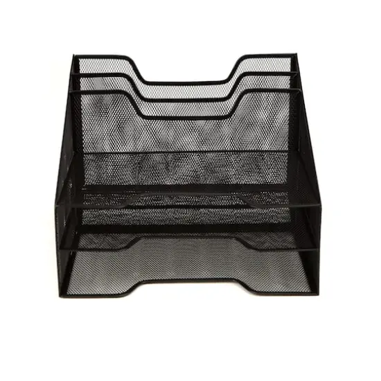 Mind Reader 5-Compartment Desk Organizer Black {1}