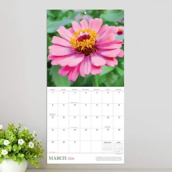 2026 Flowers Mini Calendar {4}